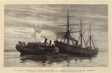 The Collision between the Bywell Castle and the Princess Alice on the Thames, 3 September